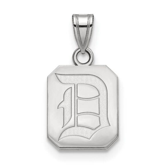 14k White Gold Duquesne U Small Pendant - Picture 1 of 3